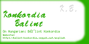 konkordia balint business card